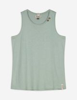 Top - Oversized schouders - donkergroen