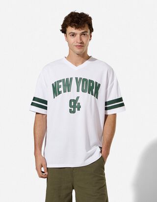 T-Shirt - Mesh - Wei&szlig;