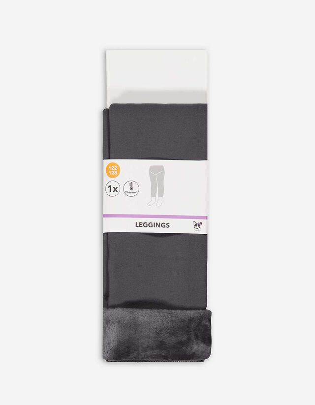 Thermo legging - Effen - donkergrijs