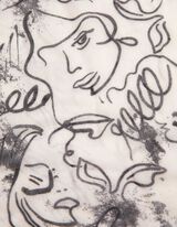 chusta - wz&oacute;r na całej powierzchni - bez