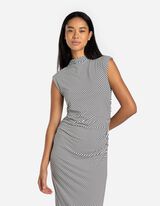 Midi-jurk - Aansluitend - wit