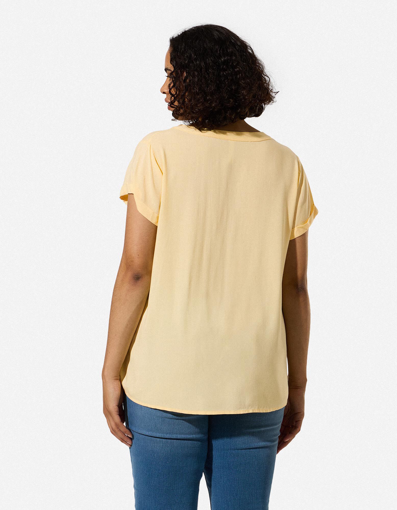 Blouse - Viscose - jaune clair