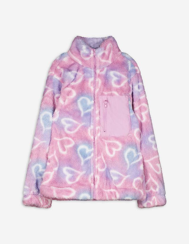 Sweatvest - Pluche - roze