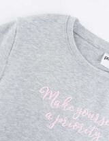 Cropped Shirt - Stickereien