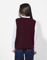 Gilet in orsetto - Peluche - lilla scuro