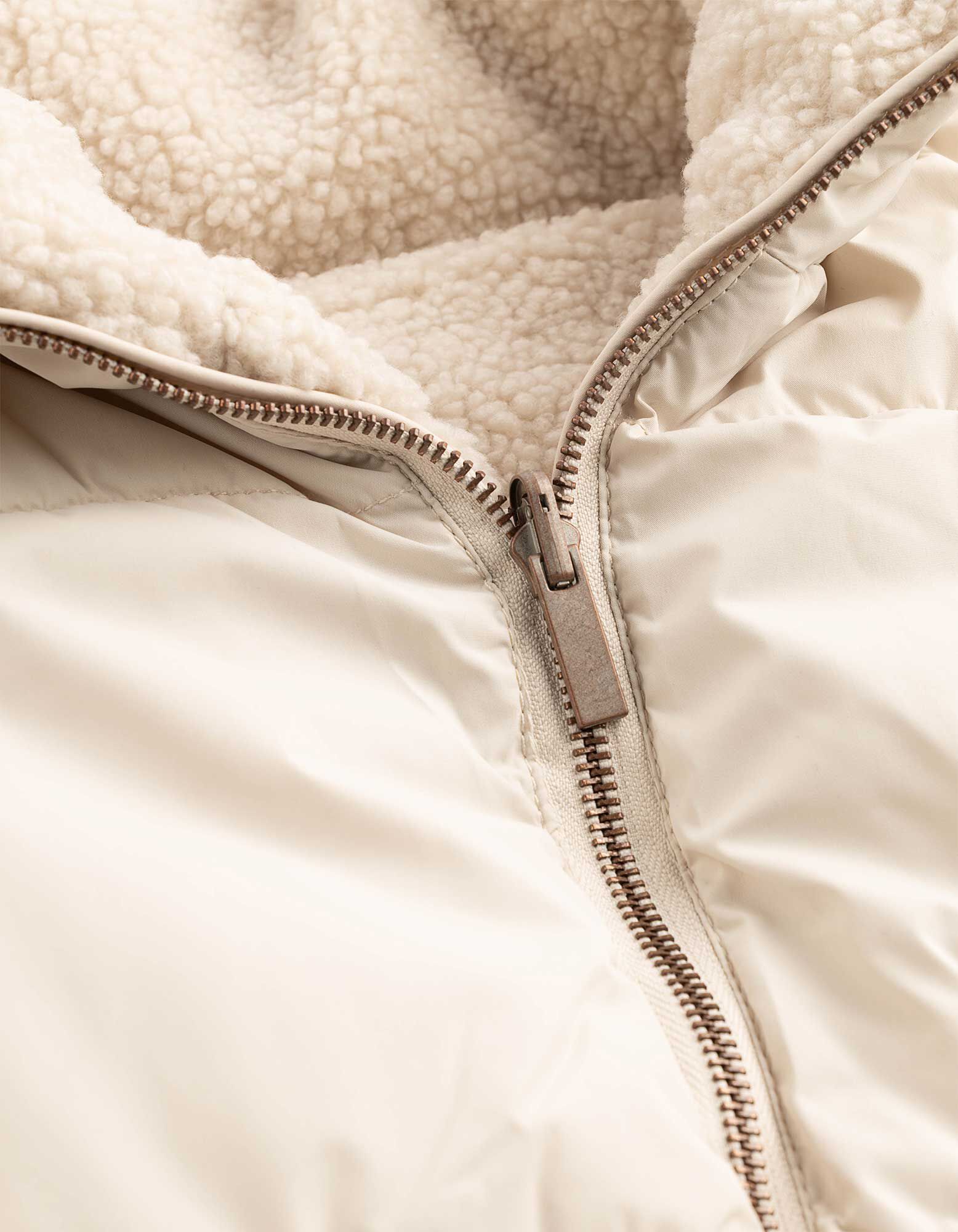 Steppweste - Wendbar - Beige