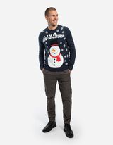 Strickpullover - Christmas - dunkelblau