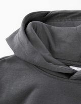 Mikina s kapucňou - Potlač v podobe správy - tmavoseda