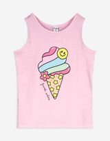 Topp - tr&uuml;kis - roosa