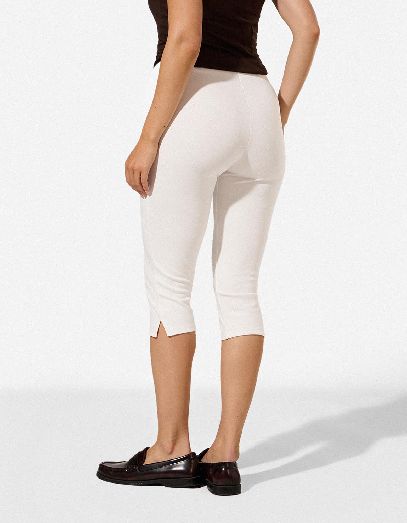 Leggings - Zierkn&ouml;pfe - Off-White