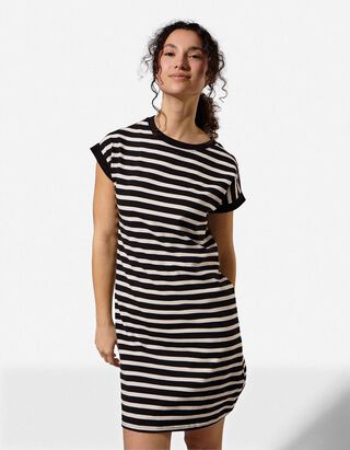 Kleid - gerade geschnitten - schwarz