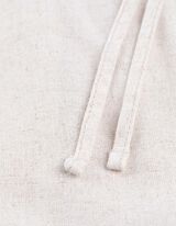 Šortky - Směs se lnem - bílá