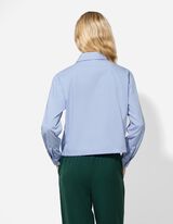 Bluse - einfarbig - hellblau