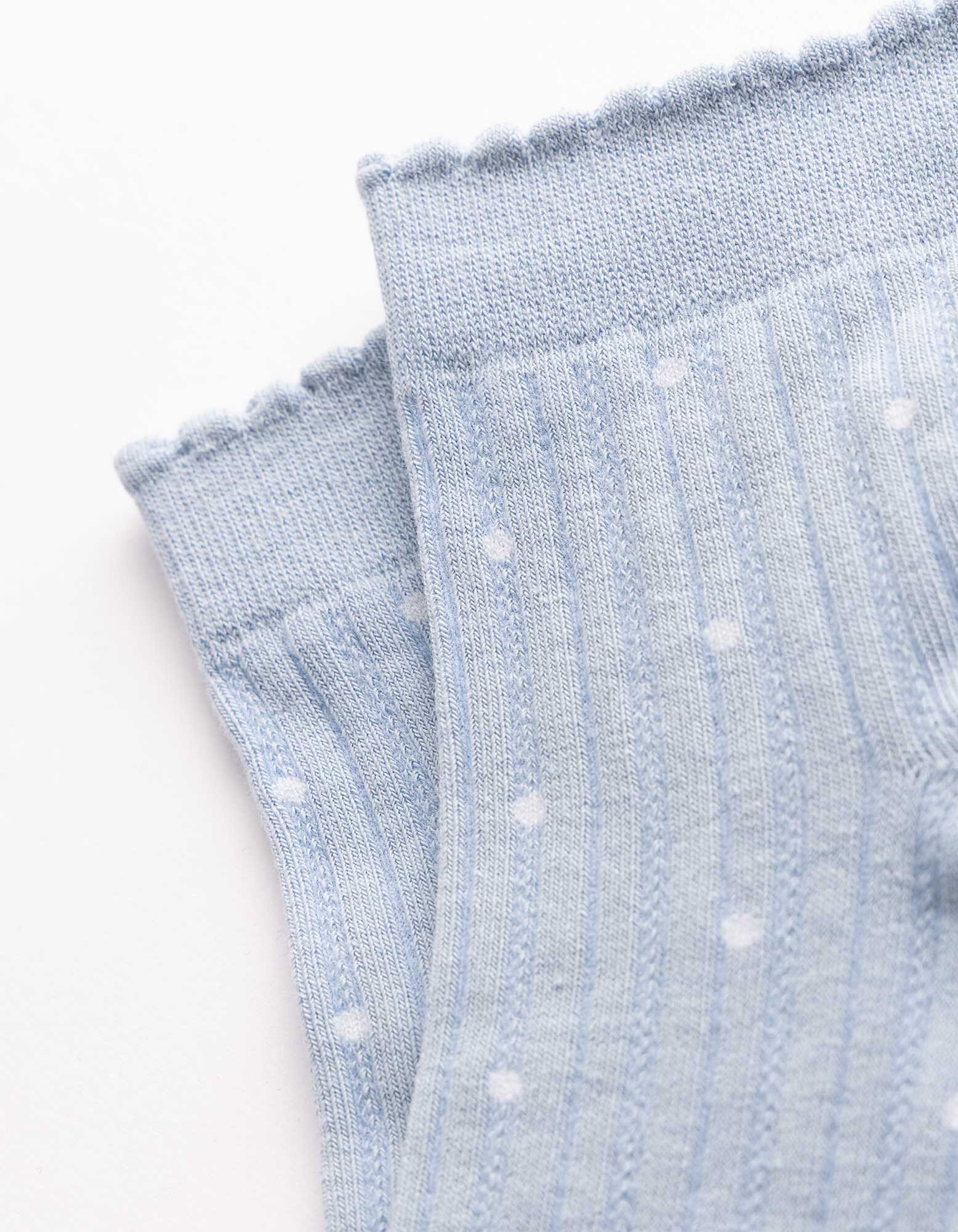 Socken - Punktemuster - hellblau
