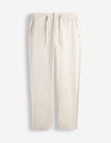 Chinohose - Leinen-Optik - wei&szlig;