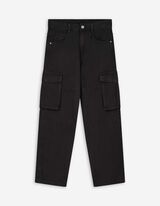 Cargohose - Loose Fit - schwarz