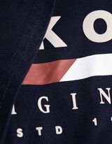 T-Shirt - Rundhals-Ausschnitt - dunkelblau