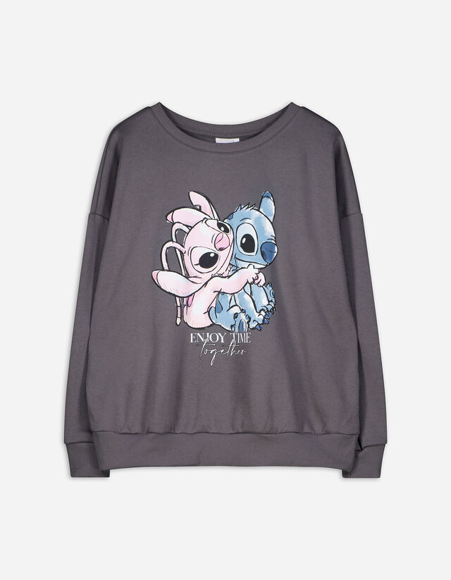 Melegítőfelső - Lilo és Stitch - sotetszurke