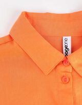 Hemdkleid - Leinen-Mix