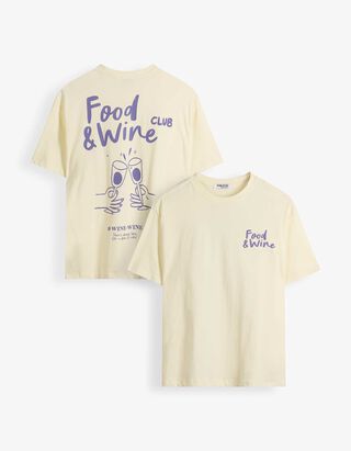 T-Shirt - Print - Gelb