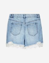 Short - Met kant - lichtblauw