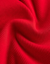 Ujjatlan felső - Bordázott - piros