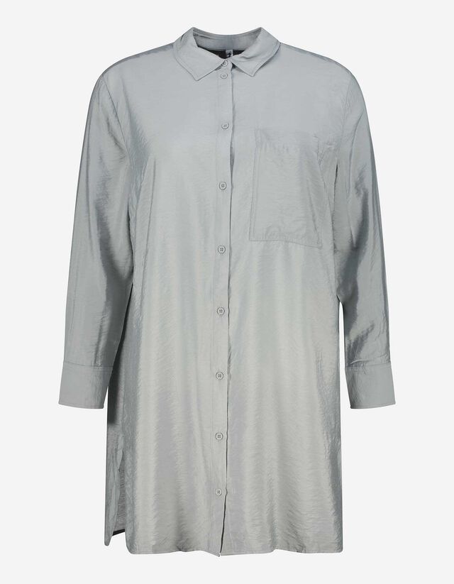 Blusa lunga - Misto viscosa - grigio