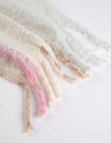 Šál - Vlnený vzhľad - svetlomodra