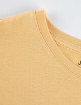 T-shirt - Tekstprint - lichtgeel