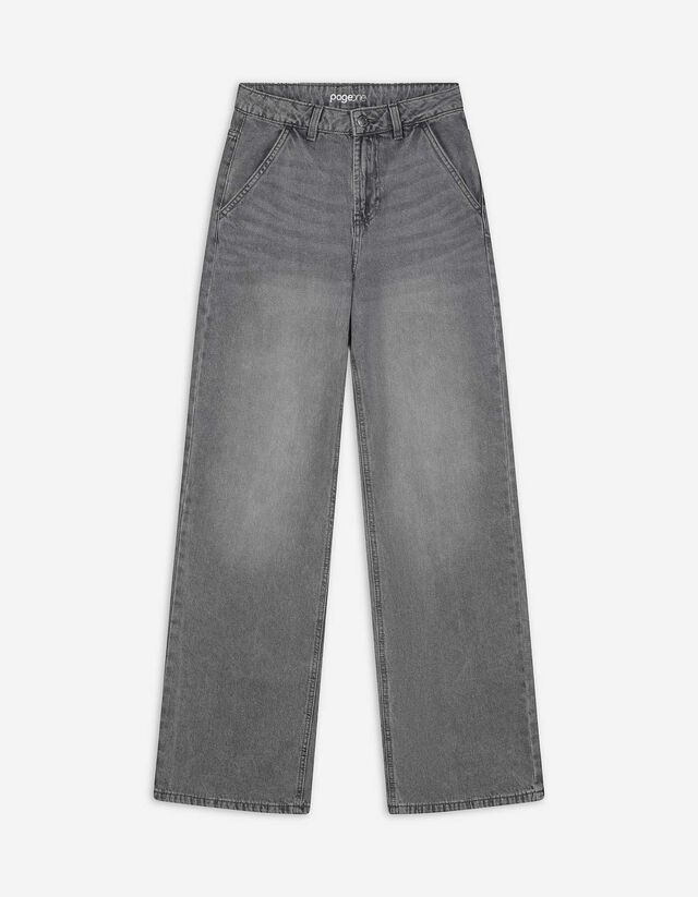 Jeans - Straight Fit - Gri