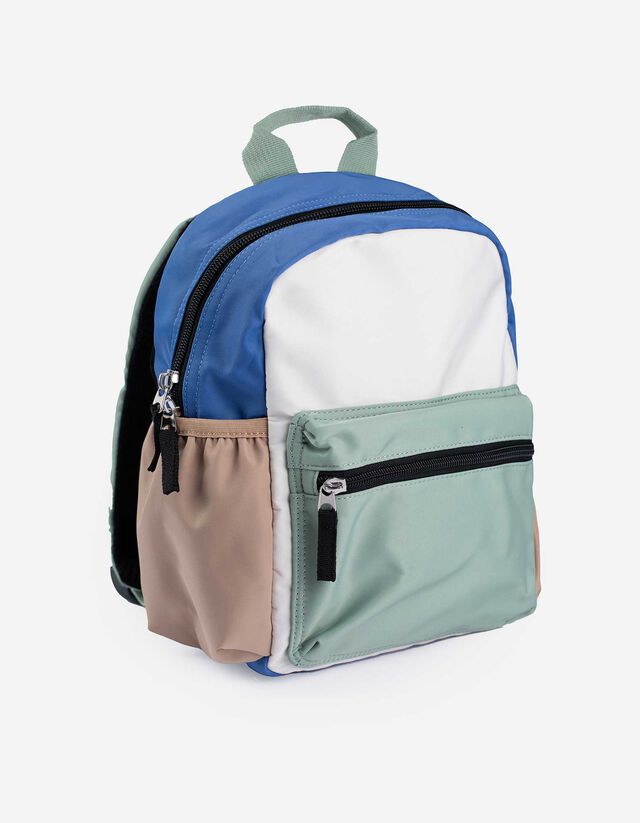 Sac à dos - Blocage des couleurs - Vert clair