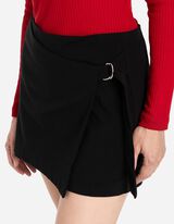 Skort - Viskose-Mix - schwarz
