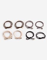 Haarband - Metallic details - Zwart