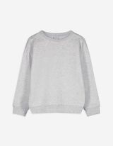 Sweatshirt - einfarbig - hellgrau