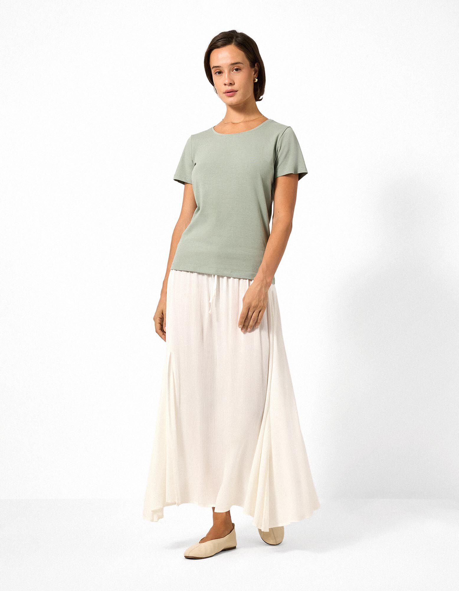 T-Shirt - Stretchanteil - Khaki
