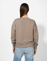 Sweatshirt - Oversized Fit - hellbraun