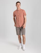 Srajca - Lanena mešanica - svetlo rjava