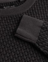 Pullover - mit Struktur - Dunkelgrau