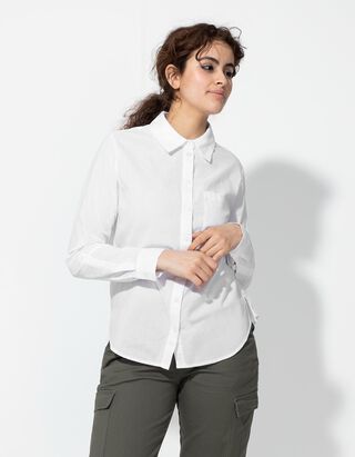 Bluse - Baumwolle - weiß Bluse - Baumwolle - weiß