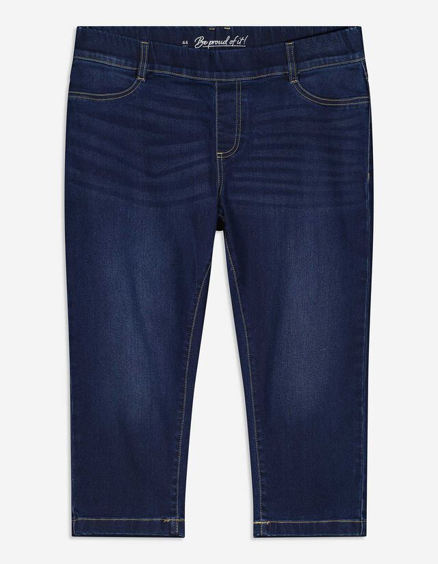 Caprihose - Elastischer Bund - dunkelblau