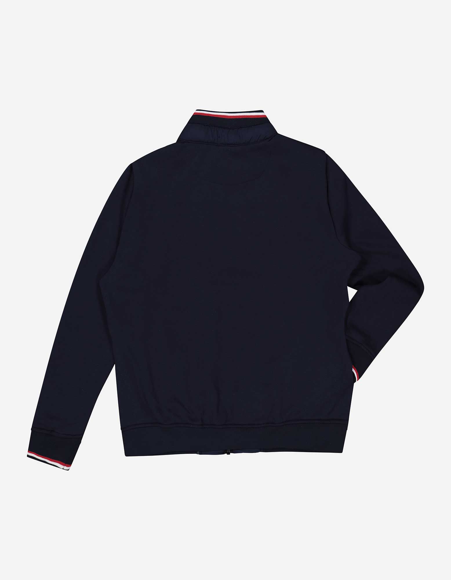 Sweatvest - Dubbellaagse look - donkerblauw