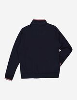 Sweatvest - Dubbellaagse look - donkerblauw