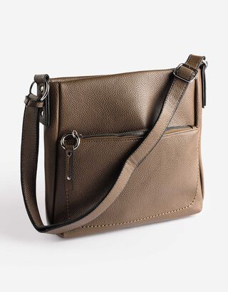 Kabelka/taška - Nastavitelný popruh - béžová