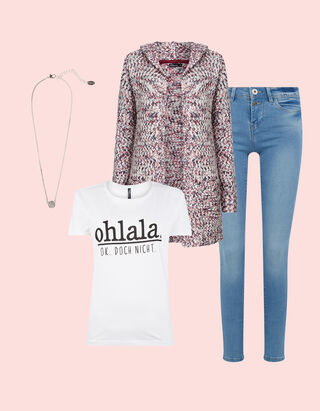 Farbiger Alltagslook