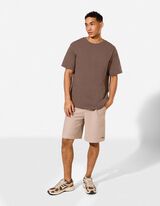 T-shirt - Coupe oversize - brun fonc&eacute;