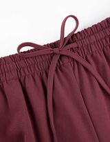 Bėgiojimo kelnės - Vienspalviai - tamsiai raudonas