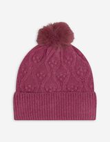 Čepice - COPÁNKOVÝ VZOR - lila