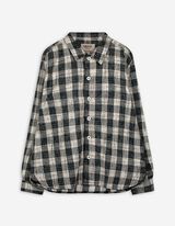 Košile - Károvaný vzor - tmave zelena