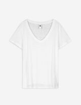 Tricou - Amestec in - Alb