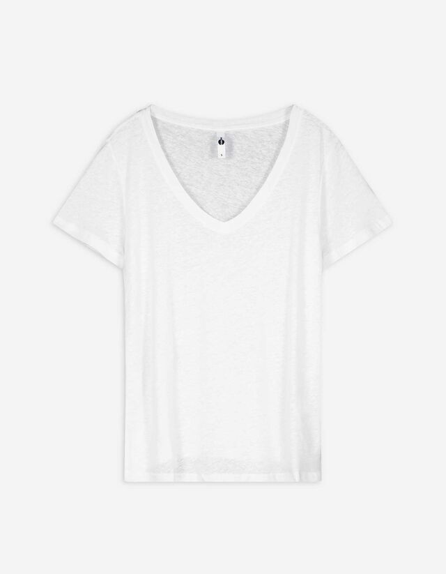 Tricou - Amestec in - Alb